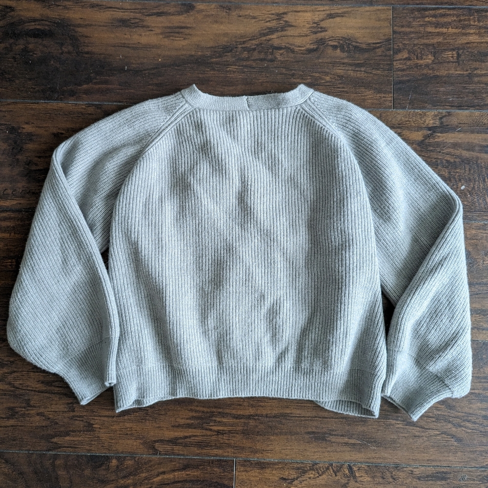 Cropped Button Sweater - Picture 2 of 6
